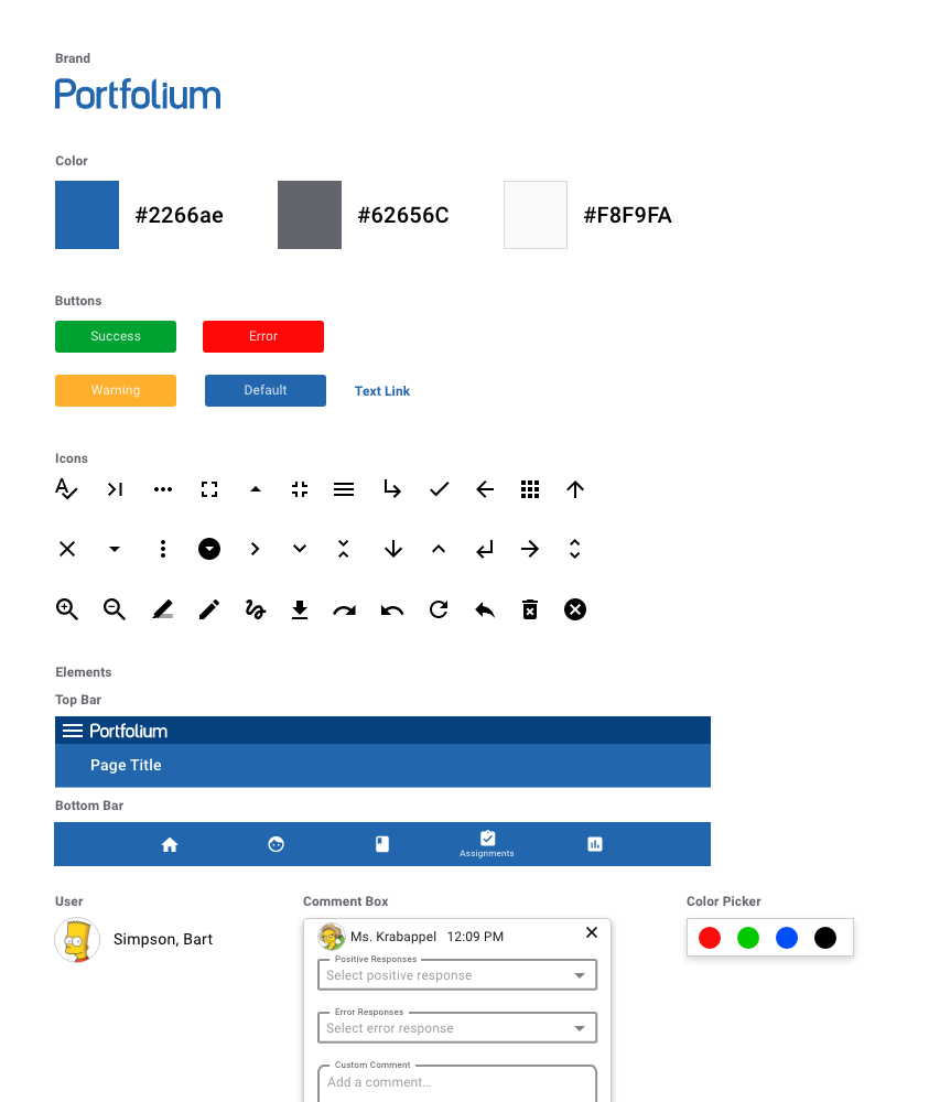 Portfolium Design System